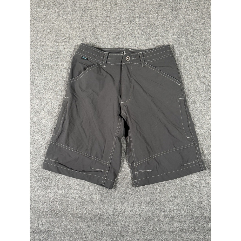 Kuhl Renegade Shorts Mens 30 Gray Cargo Hiking Climbing Casual Outdoors Flawless